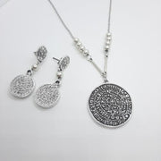 Ohrringe Silber mit Medaillon Phaistos Ohrringe KOOMPLIMENTS