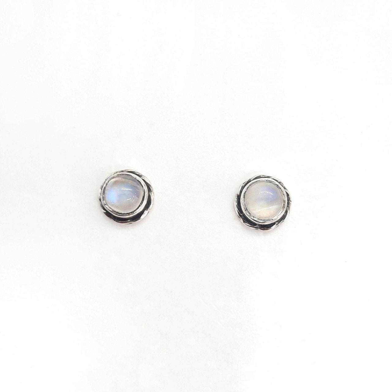 Ohrstecker aus Silber mit Mondstein - JAIPUR Ohrstecker KOOMPLIMENTS