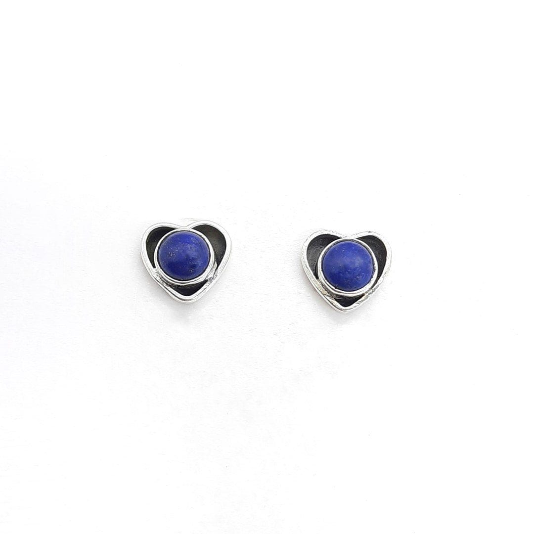 Ohrstecker aus Silber mit Naturstein Lapislazuli Ohrringe KOOMPLIMENTS