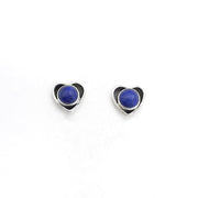 Ohrstecker aus Silber mit Naturstein Lapislazuli Ohrringe KOOMPLIMENTS