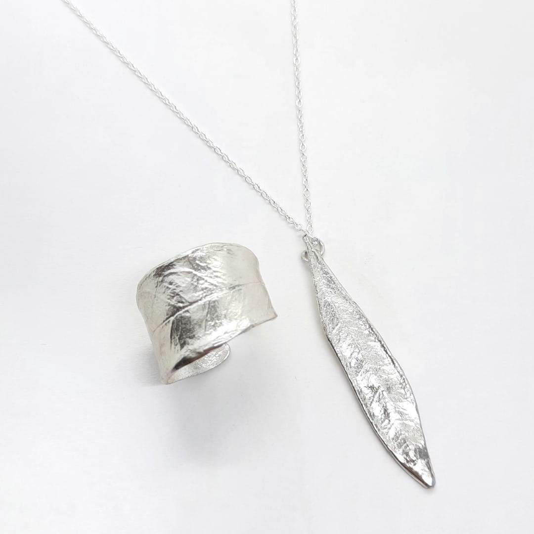 Olivenblatt Halskette - Silber Halsketten KOOMPLIMENTS