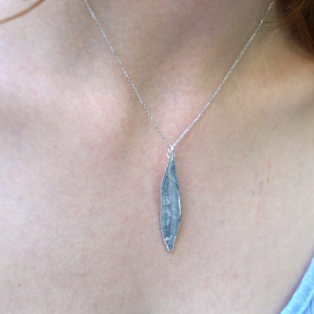 Olivenblatt Halskette - Silber Halsketten KOOMPLIMENTS