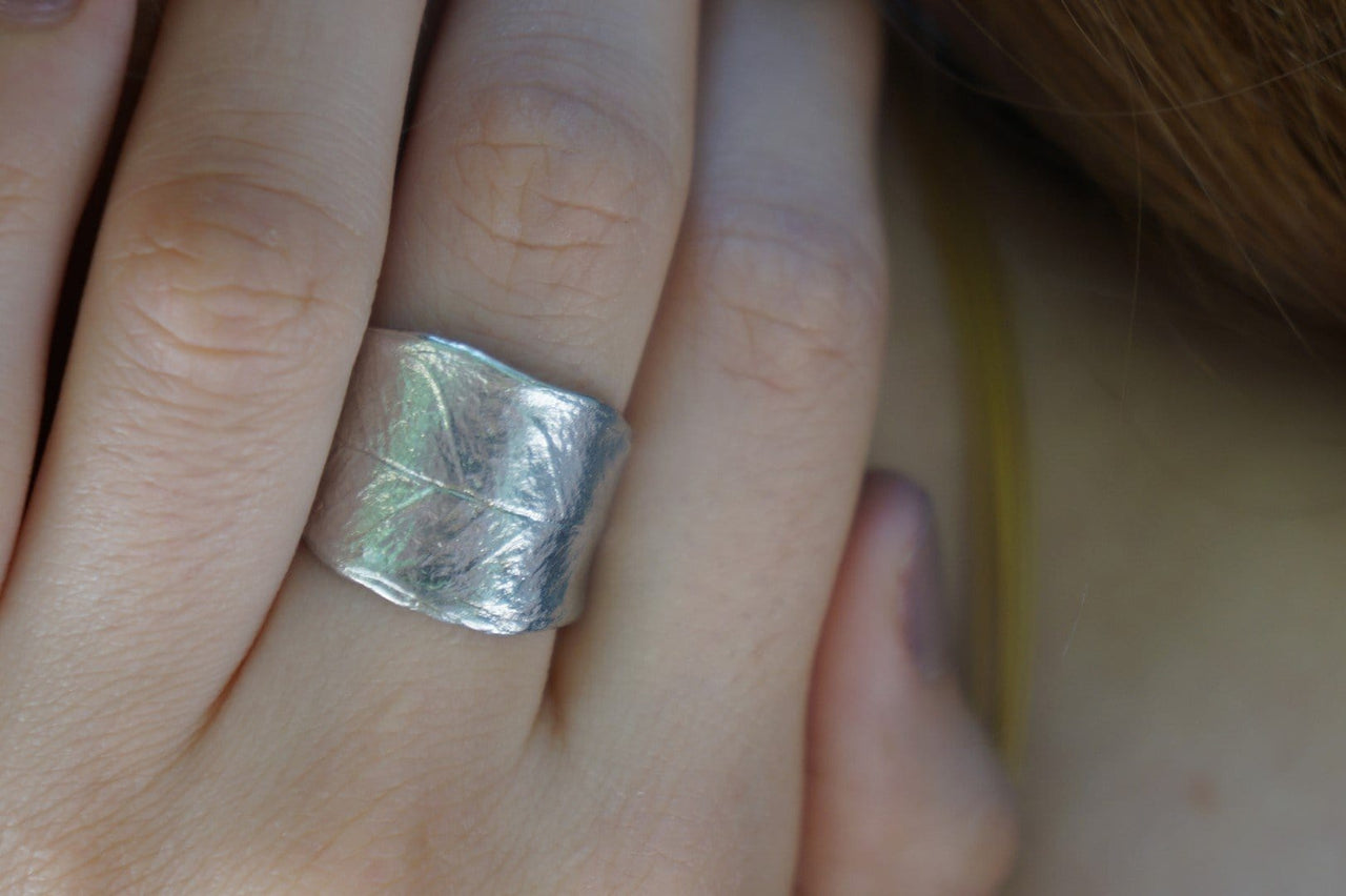 Olivenblatt Ring - Silber Ringe KOOMPLIMENTS