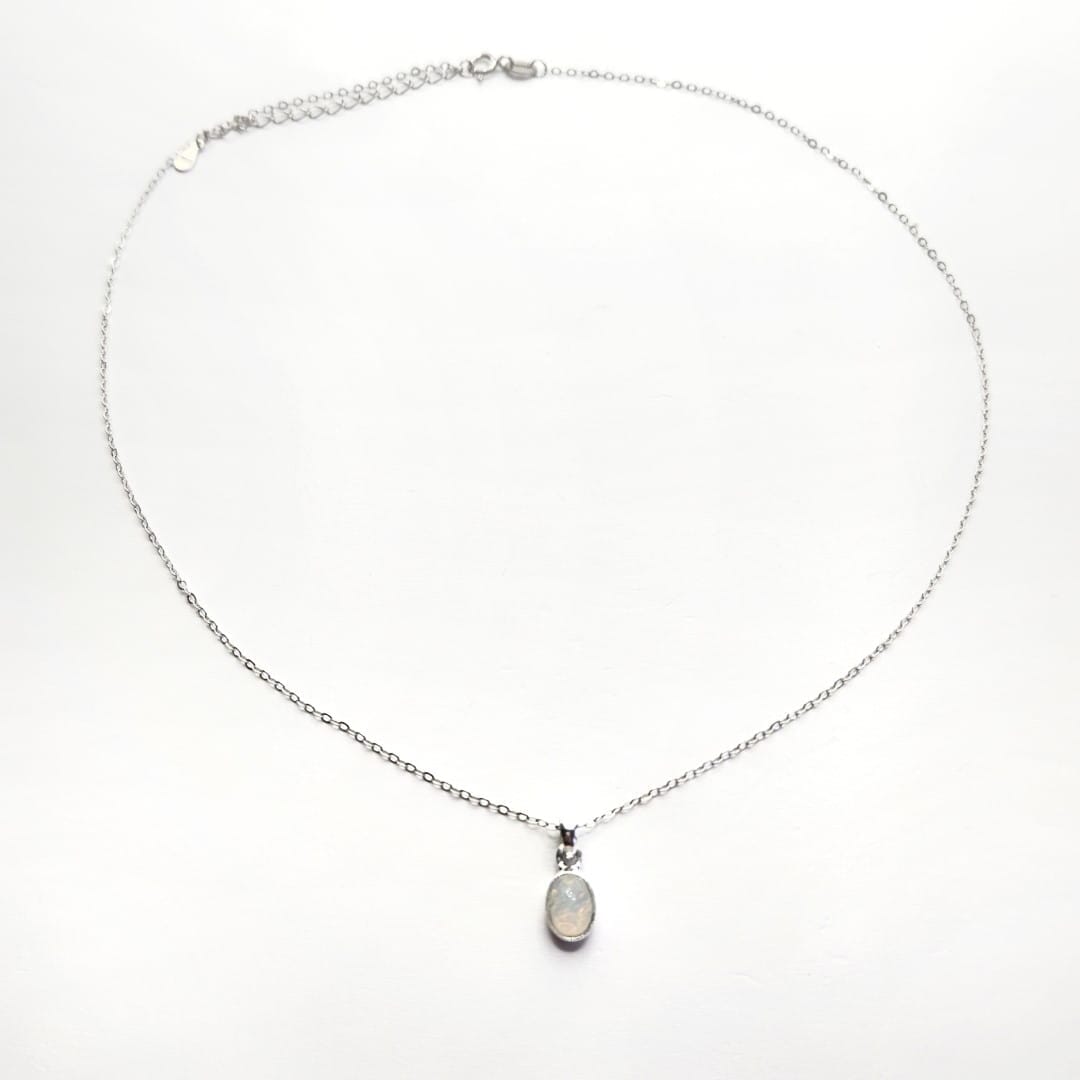 Opal Kette aus Silber Halsketten KOOMPLIMENTS