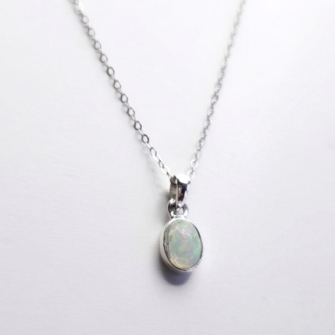 Opal Kette aus Silber Halsketten KOOMPLIMENTS