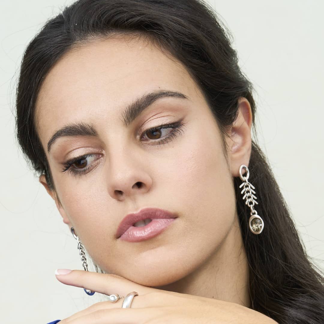 Originelle Ohrringe mit Kristall - Black Diamond Ohrringe KOOMPLIMENTS