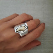 Ovaler Silberring - METEOR Ringe KOOMPLIMENTS