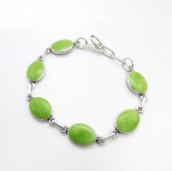 Ovales Armband in Grün - Lili Armband KOOMPLIMENTS