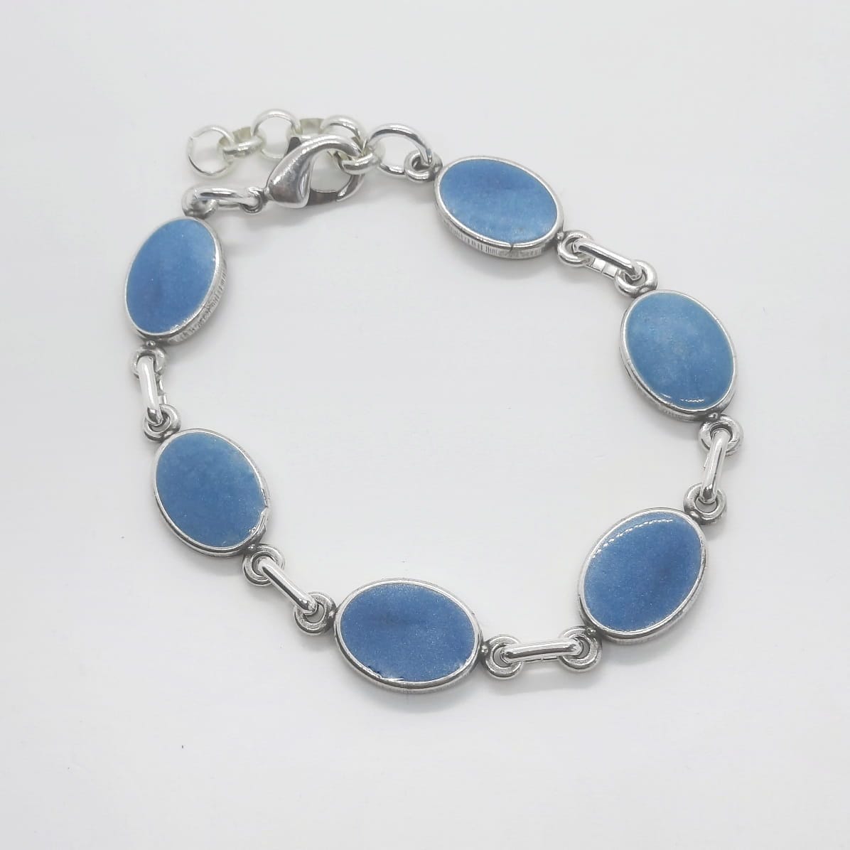 Ovales Armband in Himmelblau - Lili Armband KOOMPLIMENTS