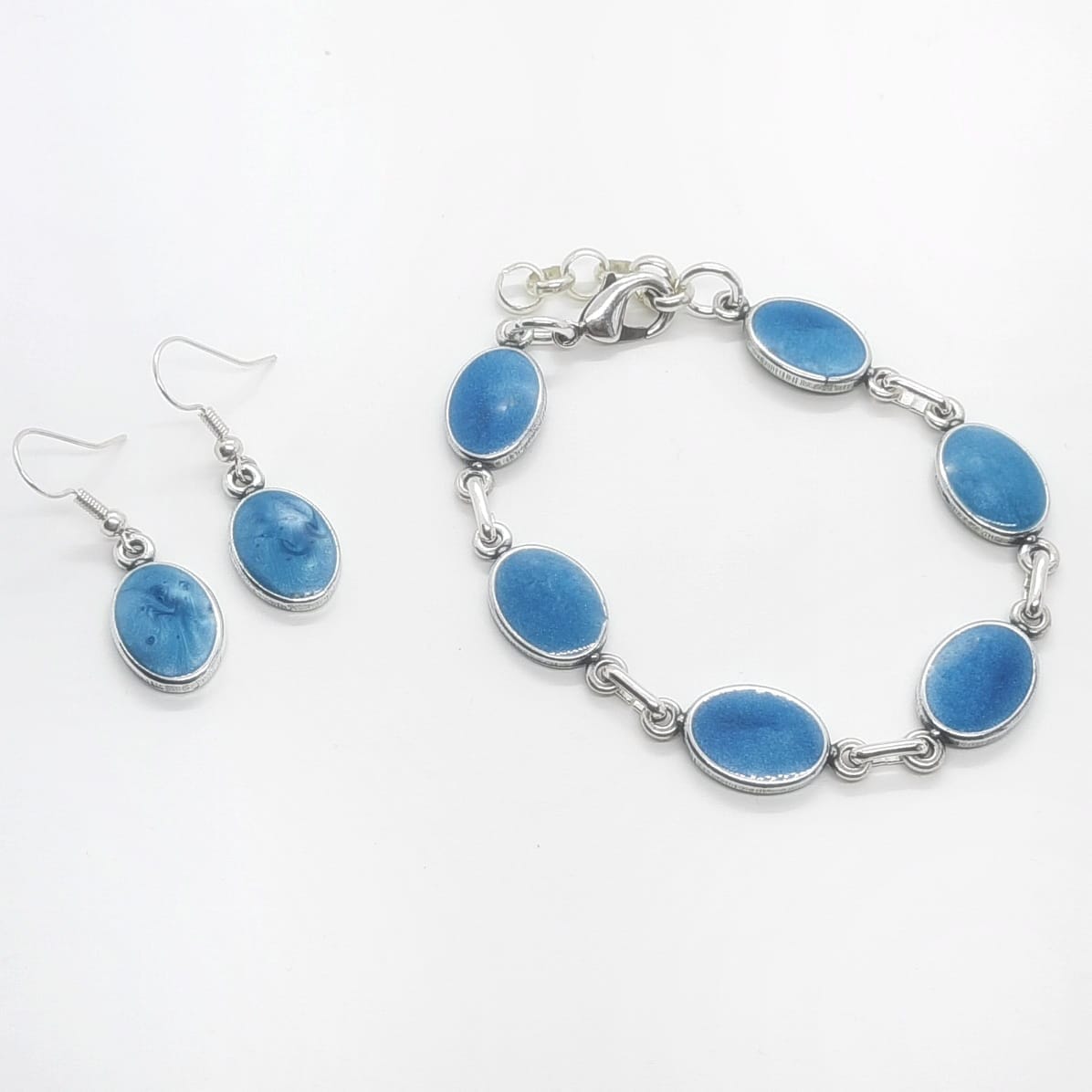 Ovales Armband in Himmelblau - Lili Armband KOOMPLIMENTS