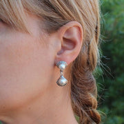 Muschel Perlen Ohrring aus Silber KOOMPLIMENTS