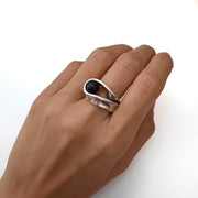 Perlen Silberring für Damen - Ojo Ringe KOOMPLIMENTS