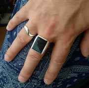 Ring aus echtem Silber wellenförmig Ringe KOOMPLIMENTS