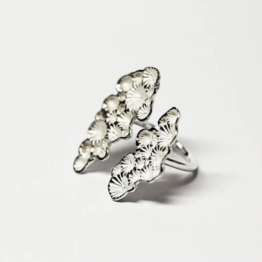 Ring aus recyceltem massivem Silber - Corail Ringe KOOMPLIMENTS