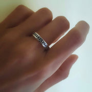 Ring aus Silber mit Punkten - Points Ringe KOOMPLIMENTS