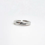 Ring Massiv Silber - Love Ringe KOOMPLIMENTS