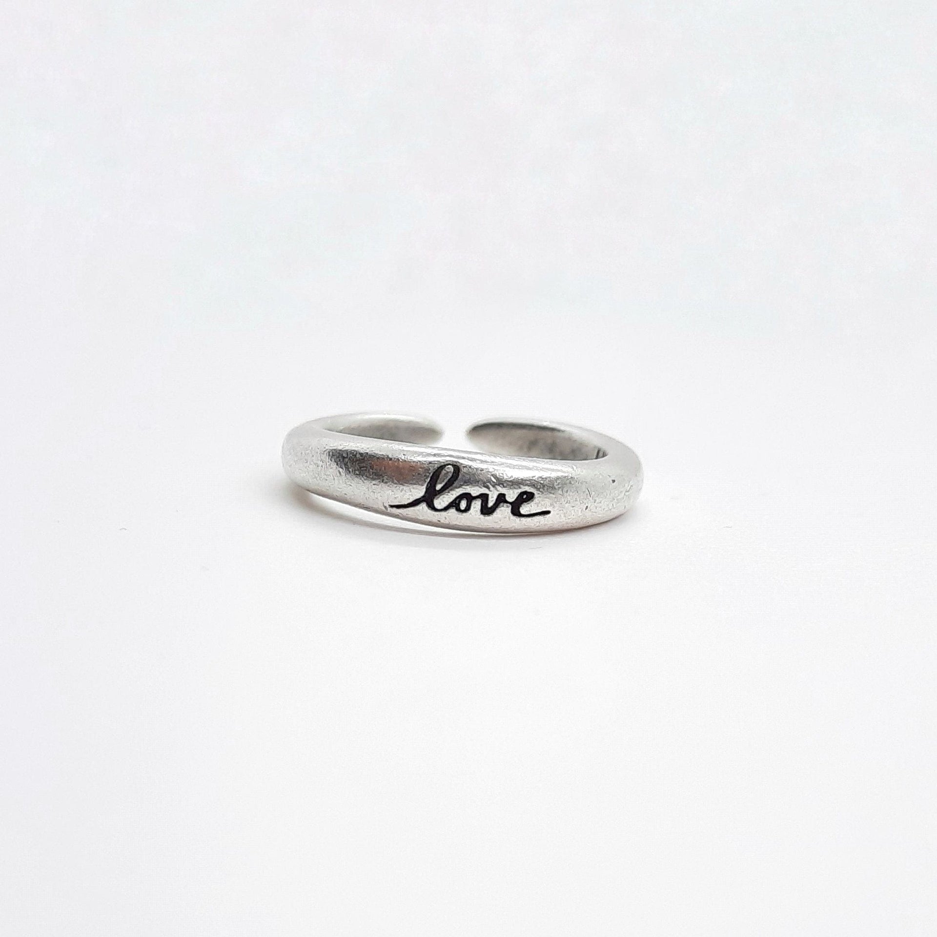 Ring Massiv Silber - Love Ringe KOOMPLIMENTS