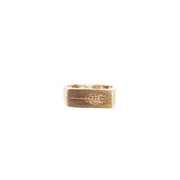 ring with engraved wheat ear, rings KOOMPLIMENTS