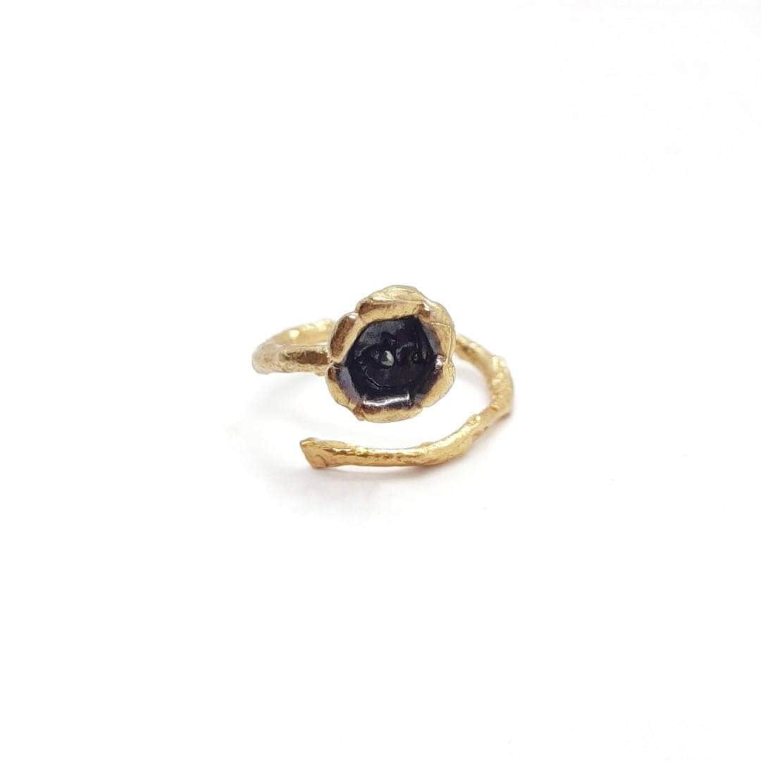 Ring mit Lilie Blume - Lily of the valley Ringe KOOMPLIMENTS