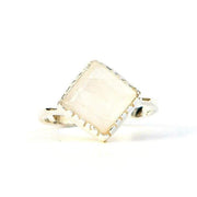 Ring Raute mit Mondstein - Himmlischer Regenbogen Ringe KOOMPLIMENTS