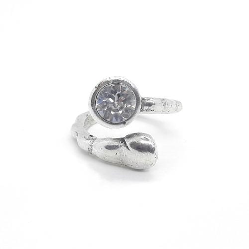 Ring Silber mit Swarovski Stein - Shine Ringe KOOMPLIMENTS