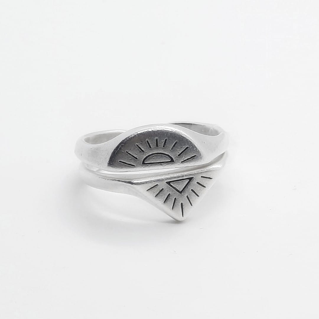 Ring Silber Sonnenuntergang Ringe KOOMPLIMENTS