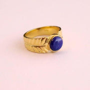 Ring vergoldet auf Sterlingsilber mit Edelstein Ringe KOOMPLIMENTS