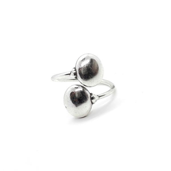 Ring Verstellbar Silber - Kastagnetten Ringe KOOMPLIMENTS