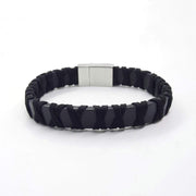 Robustes Leder Armband Herren - Black Mustang Armband Herren KOOMPLIMENTS