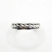 Rotierender Ring aus Silber - Nautisches Seil Ringe KOOMPLIMENTS