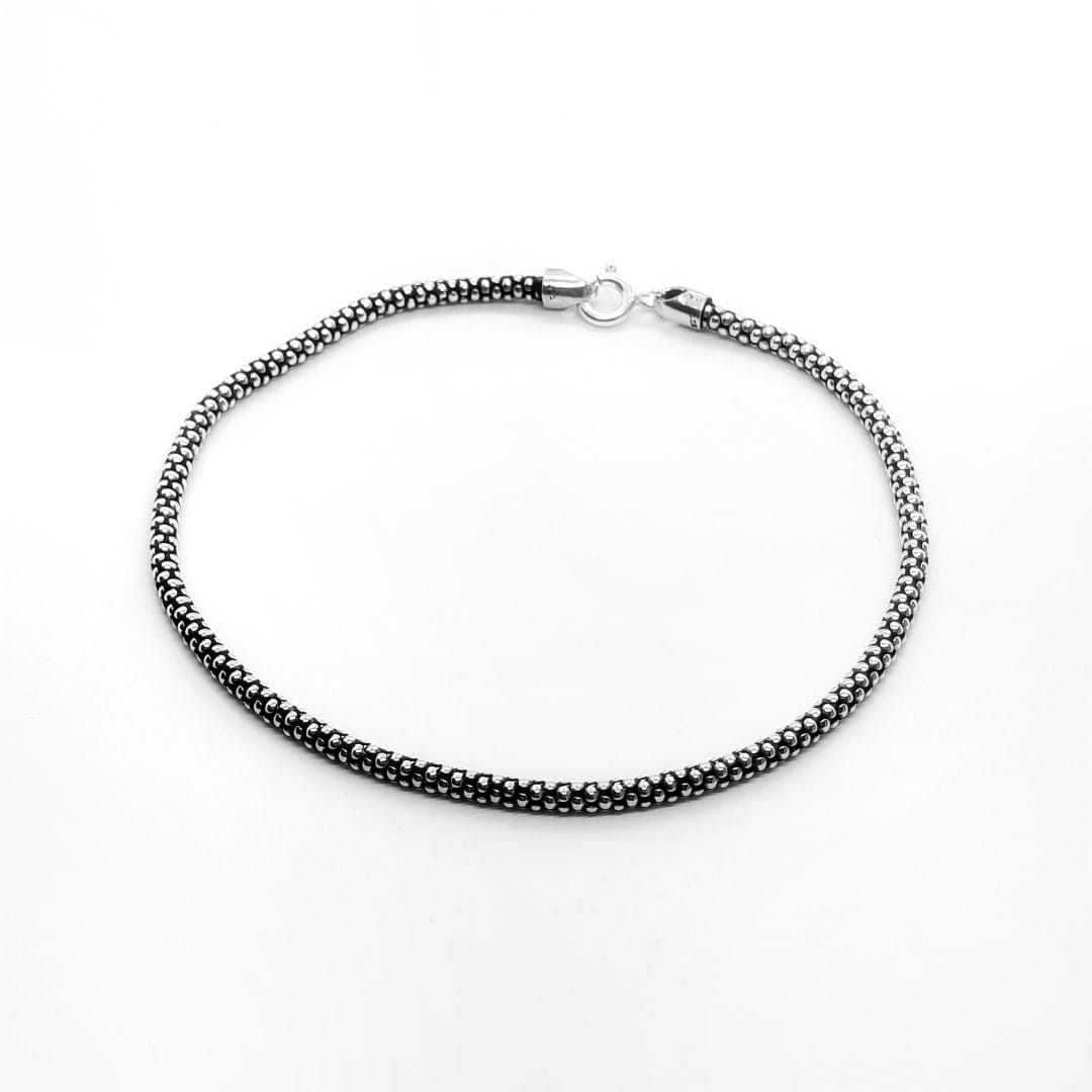 Rundes Schlangen Armband aus Silber Armband KOOMPLIMENTS