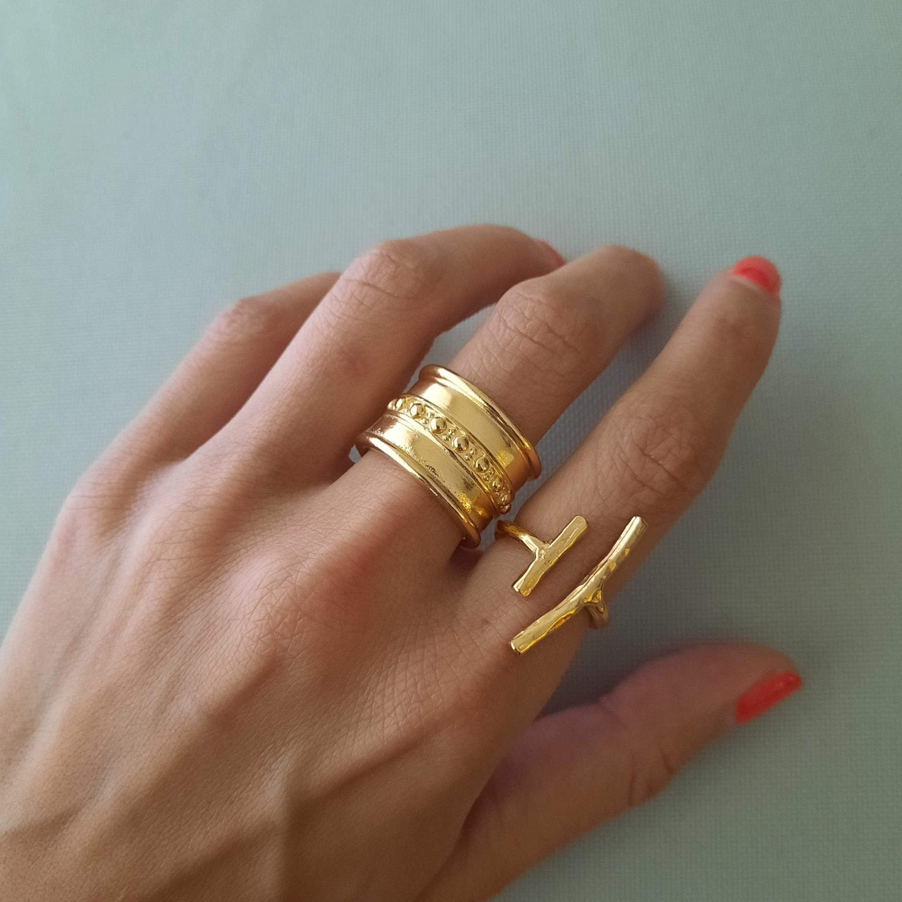 Sahara Tuareg Gold Ring Ringe KOOMPLIMENTS