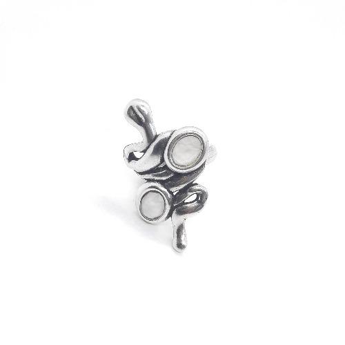 Schlangen Ring Silber mit Steinen - Serpiente Ringe KOOMPLIMENTS