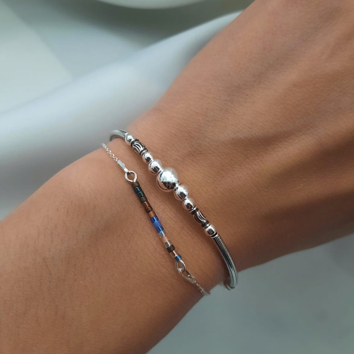 Schlangenkette Silber Armband - DALILA Armband KOOMPLIMENTS