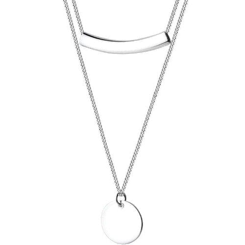Schlichte und elegante Halskette aus echtem Silber - Aroa Halsketten KOOMPLIMENTS
