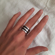 Schlichter Tuareg Ring Schwarze Linien Ringe KOOMPLIMENTS