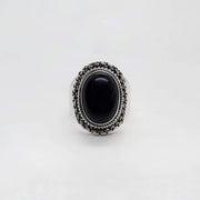 Schwarzer Onyx Ring Silber - Black Onyx Ringe KOOMPLIMENTS