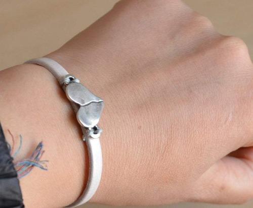 Sister bracelet with silver-plated heart bracelet KOOMPLIMENTS
