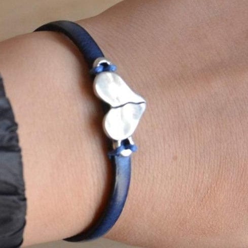 Sister bracelet with silver-plated heart bracelet KOOMPLIMENTS