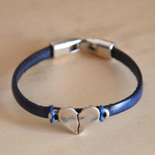 Sister bracelet with silver-plated heart bracelet KOOMPLIMENTS