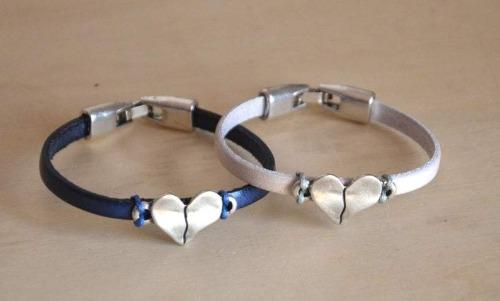 Sister bracelet with silver-plated heart bracelet KOOMPLIMENTS