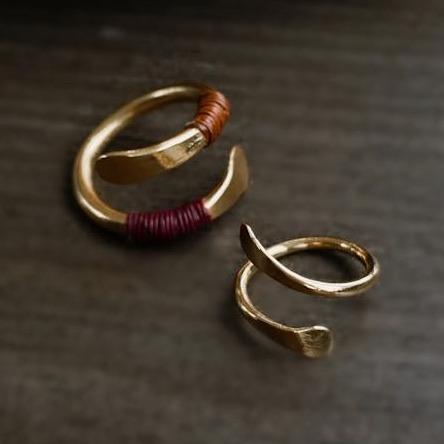 Set aus zwei Gold Ringen Corita - Lucera Ringe KOOMPLIMENTS