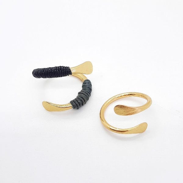 Set aus zwei Gold Ringen Corita - Lucera Ringe KOOMPLIMENTS