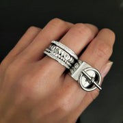Set mit 4 Ringen mit Zirkonen - Ring Stacking Ringe KOOMPLIMENTS