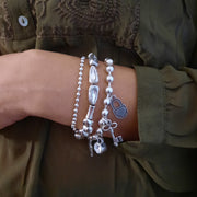 Silber Armband mit diversen Anhänger - Love traveling Armband KOOMPLIMENTS