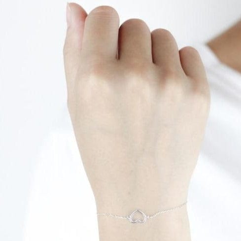 Silber Armband mit Herz - Eliza Armband KOOMPLIMENTS