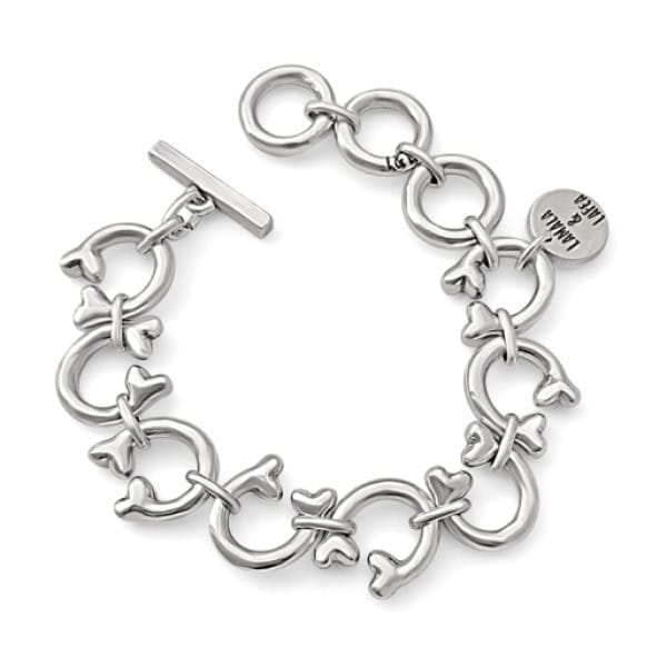 Silber Armband mit knochenförmig Links - BONES Armband KOOMPLIMENTS