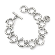 Silber Armband mit knochenförmig Links - BONES Armband KOOMPLIMENTS