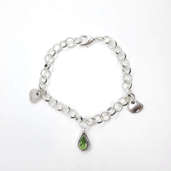 Silber Armband mit Swarovski Stein - Viktoria Armband KOOMPLIMENTS