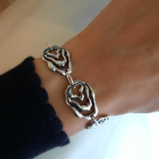 Silber Armband mit unregelmäßigen Gliedern - KASKADE Armband KOOMPLIMENTS